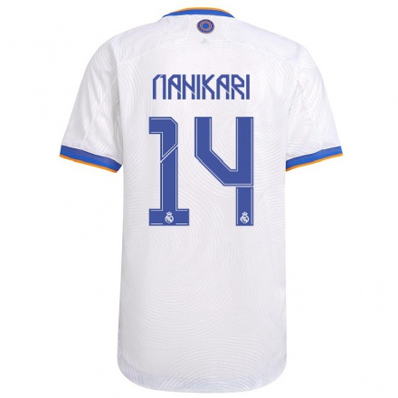 Lapset Jalkapallo Nahikari Garcia #14 Valkoinen Kotipaita 2021/22 Lyhythihainen Paita T-paita