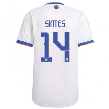 Lapset Jalkapallo Xavi Sintes #14 Valkoinen Kotipaita 2021/22 Lyhythihainen Paita T-paita