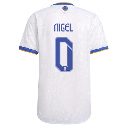 Lapset Jalkapallo Williams-Goss Nigel #0 Valkoinen Kotipaita 2021/22 Lyhythihainen Paita T-paita