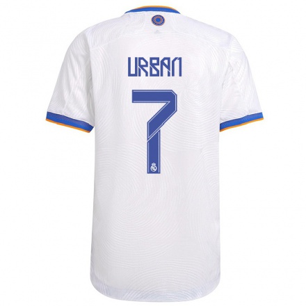 Lapset Jalkapallo Klavzar Urban #7 Valkoinen Kotipaita 2021/22 Lyhythihainen Paita T-paita