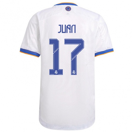 Lapset Jalkapallo Nunez Juan #17 Valkoinen Kotipaita 2021/22 Lyhythihainen Paita T-paita