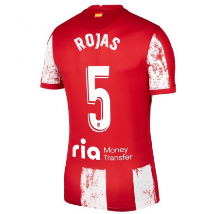 Lapset Jalkapallo Joan Rojas #5 Punainen Valkoinen Kotipaita 2021/22 Lyhythihainen Paita T-paita
