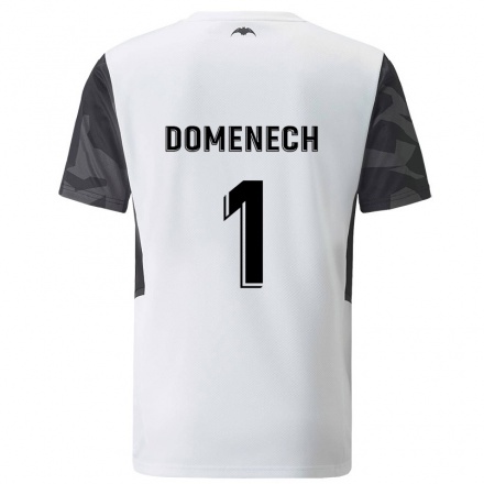 Lapset Jalkapallo Jaume Domenech #1 Valkoinen Kotipaita 2021/22 Lyhythihainen Paita T-paita