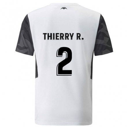Lapset Jalkapallo Thierry Correia #2 Valkoinen Kotipaita 2021/22 Lyhythihainen Paita T-paita