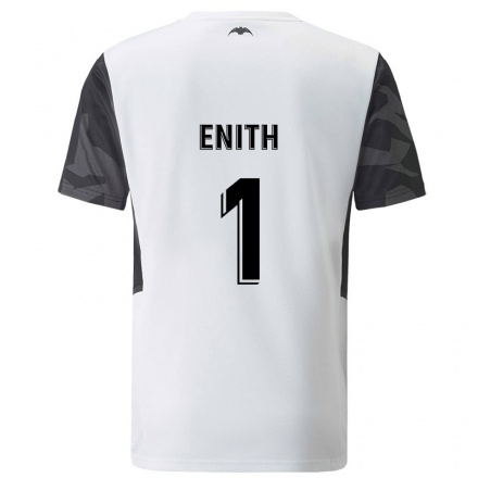 Lapset Jalkapallo Enith #1 Valkoinen Kotipaita 2021/22 Lyhythihainen Paita T-paita