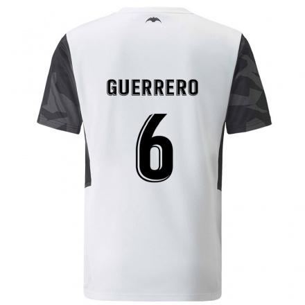 Lapset Jalkapallo Paula Guerrero #6 Valkoinen Kotipaita 2021/22 Lyhythihainen Paita T-paita