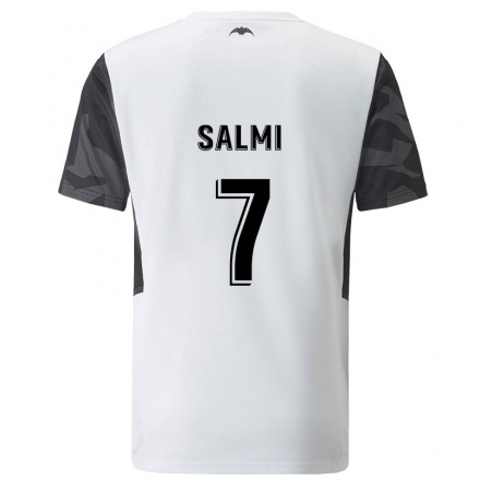Lapset Jalkapallo Iina Salmi #7 Valkoinen Kotipaita 2021/22 Lyhythihainen Paita T-paita