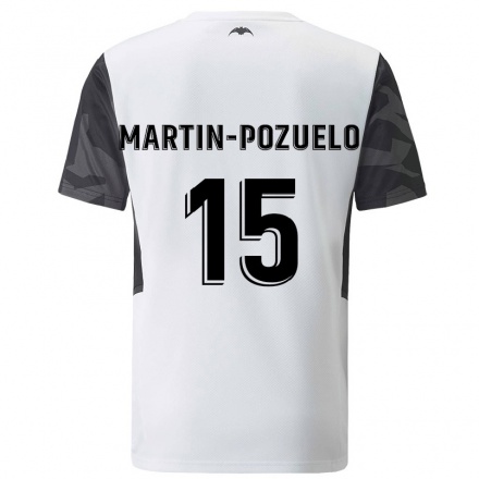 Lapset Jalkapallo Esther Martin-Pozuelo #15 Valkoinen Kotipaita 2021/22 Lyhythihainen Paita T-paita