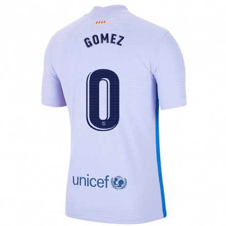 Lapset Jalkapallo Gerard Gomez #0 Vaalea Violettiti Vieraspaita 2021/22 Lyhythihainen Paita T-paita