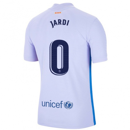 Lapset Jalkapallo Jaume Jardi #0 Vaalea Violettiti Vieraspaita 2021/22 Lyhythihainen Paita T-paita