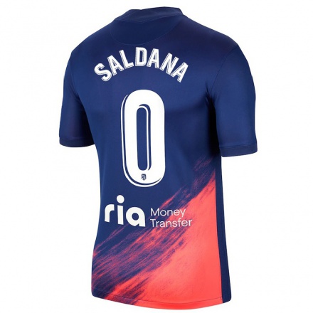 Lapset Jalkapallo Jose Saldana #0 Tummansininen Oranssi Vieraspaita 2021/22 Lyhythihainen Paita T-paita