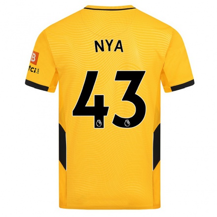 Lapset Jalkapallo Raphael Nya #43 Keltainen Kotipaita 2021/22 Lyhythihainen Paita T-paita
