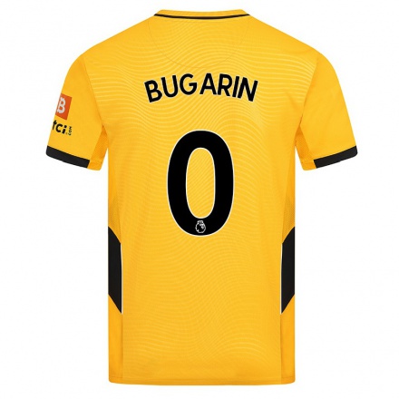 Lapset Jalkapallo Erik Bugarin #0 Keltainen Kotipaita 2021/22 Lyhythihainen Paita T-paita