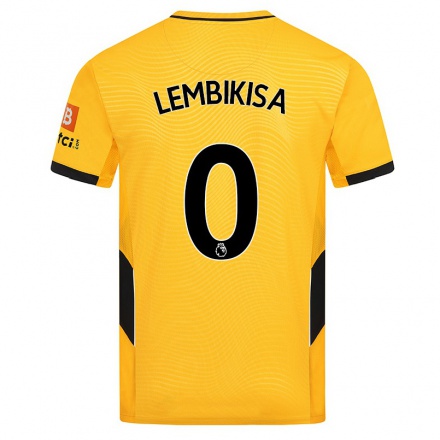 Lapset Jalkapallo Dexter Lembikisa #0 Keltainen Kotipaita 2021/22 Lyhythihainen Paita T-paita