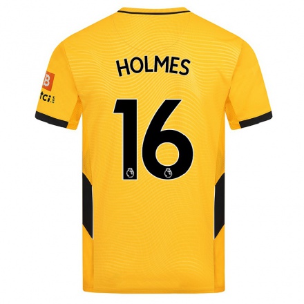 Lapset Jalkapallo Summer Holmes #16 Keltainen Kotipaita 2021/22 Lyhythihainen Paita T-paita