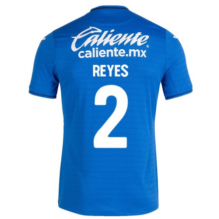 Lapset Jalkapallo Josue Reyes #2 Tummansininen Kotipaita 2021/22 Lyhythihainen Paita T-paita