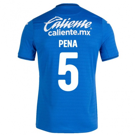 Lapset Jalkapallo Alexis Pena #5 Tummansininen Kotipaita 2021/22 Lyhythihainen Paita T-paita