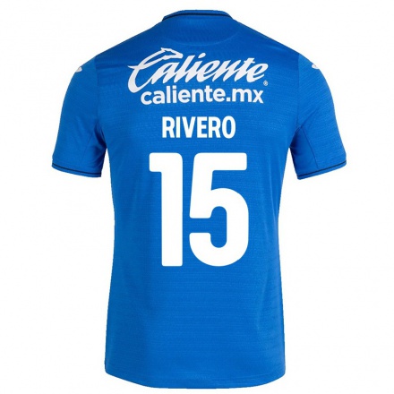 Lapset Jalkapallo Ignacio Rivero #15 Tummansininen Kotipaita 2021/22 Lyhythihainen Paita T-paita