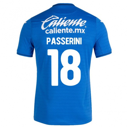 Lapset Jalkapallo Lucas Passerini #18 Tummansininen Kotipaita 2021/22 Lyhythihainen Paita T-paita