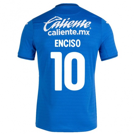 Lapset Jalkapallo Martha Enciso #10 Tummansininen Kotipaita 2021/22 Lyhythihainen Paita T-paita