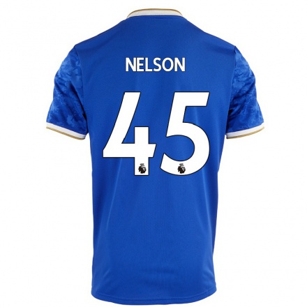 Lapset Jalkapallo Benjamin Harvey Nelson #45 Kuninkaallisen Sininen Kotipaita 2021/22 Lyhythihainen Paita T-paita