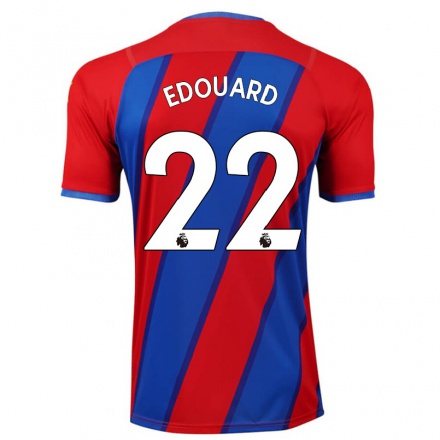 Lapset Jalkapallo Odsonne Edouard #22 Kuninkaallisen Sininen Kotipaita 2021/22 Lyhythihainen Paita T-paita