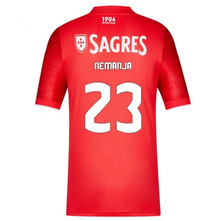 Lapset Jalkapallo Nemanja Radonjic #23 Punainen Kotipaita 2021/22 Lyhythihainen Paita T-paita