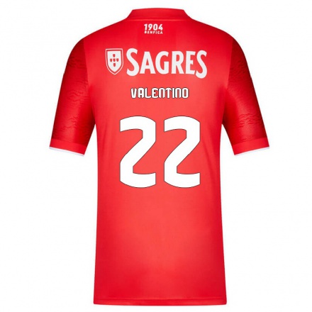 Lapset Jalkapallo Valentino Lazaro #22 Punainen Kotipaita 2021/22 Lyhythihainen Paita T-paita