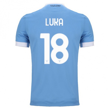 Lapset Jalkapallo Luka Romero #18 Sininen Kotipaita 2021/22 Lyhythihainen Paita T-paita