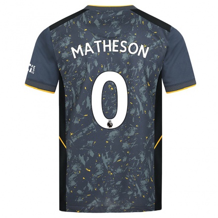 Lapset Jalkapallo Luke Matheson #0 Harmaa Vieraspaita 2021/22 Lyhythihainen Paita T-paita