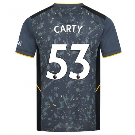 Lapset Jalkapallo Conor Carty #53 Harmaa Vieraspaita 2021/22 Lyhythihainen Paita T-paita