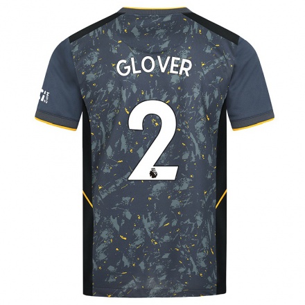 Lapset Jalkapallo Lyndsey Glover #2 Harmaa Vieraspaita 2021/22 Lyhythihainen Paita T-paita