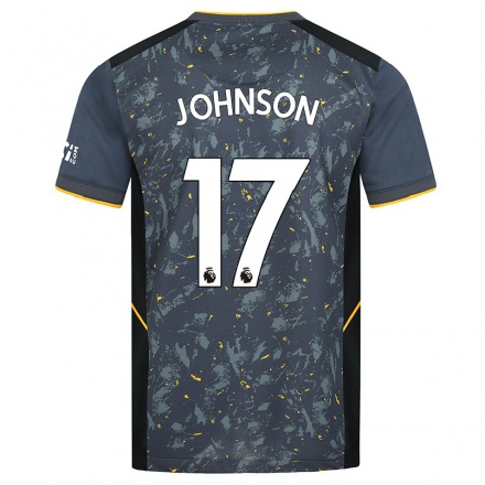 Lapset Jalkapallo Katie Johnson #17 Harmaa Vieraspaita 2021/22 Lyhythihainen Paita T-paita