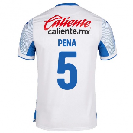 Lapset Jalkapallo Alexis Pena #5 Valkoinen Vieraspaita 2021/22 Lyhythihainen Paita T-paita