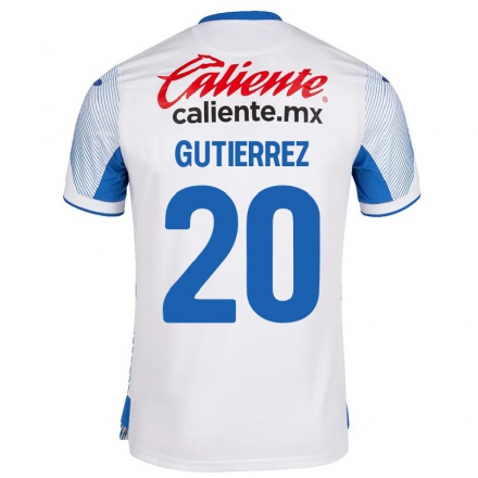 Lapset Jalkapallo Alexis Gutierrez #20 Valkoinen Vieraspaita 2021/22 Lyhythihainen Paita T-paita