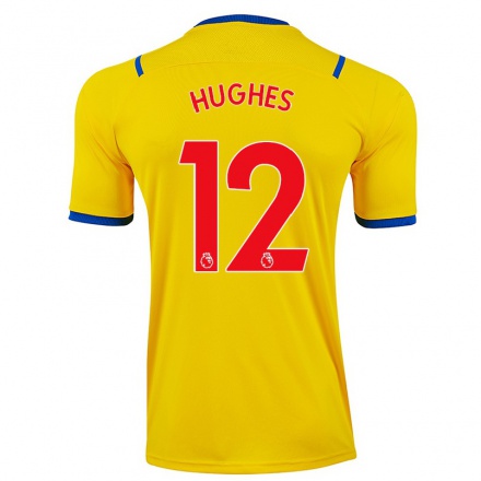 Lapset Jalkapallo Will Hughes #12 Keltainen Vieraspaita 2021/22 Lyhythihainen Paita T-paita