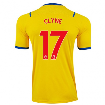 Lapset Jalkapallo Nathaniel Clyne #17 Keltainen Vieraspaita 2021/22 Lyhythihainen Paita T-paita