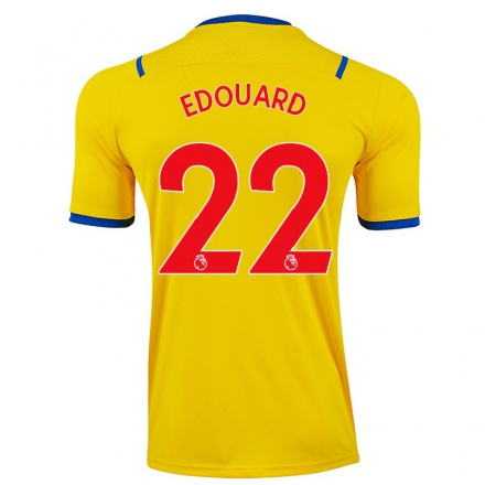 Lapset Jalkapallo Odsonne Edouard #22 Keltainen Vieraspaita 2021/22 Lyhythihainen Paita T-paita