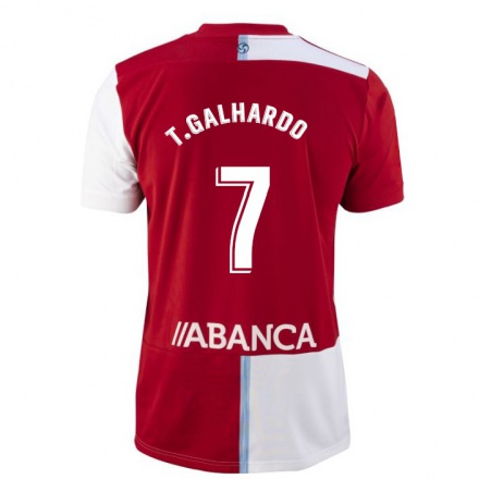 Lapset Jalkapallo Thiago Galhardo #7 Punainen Valkoinen Vieraspaita 2021/22 Lyhythihainen Paita T-paita