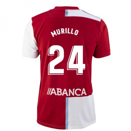 Lapset Jalkapallo Jeison Murillo #24 Punainen Valkoinen Vieraspaita 2021/22 Lyhythihainen Paita T-paita
