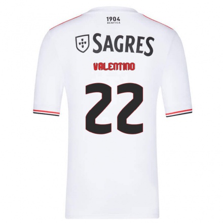 Lapset Jalkapallo Valentino Lazaro #22 Valkoinen Vieraspaita 2021/22 Lyhythihainen Paita T-paita