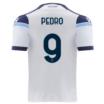 Lapset Jalkapallo Pedro #9 Valkoinen Vieraspaita 2021/22 Lyhythihainen Paita T-paita