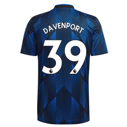 Lapset Jalkapallo Holly Davenport #39 Tummansininen 3. Paita 2021/22 Lyhythihainen Paita T-paita