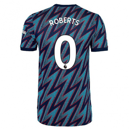 Lapset Jalkapallo Mathaeus Roberts #0 Sininen Musta 3. Paita 2021/22 Lyhythihainen Paita T-paita