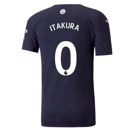 Lapset Jalkapallo Ko Itakura #0 Tummansininen 3. Paita 2021/22 Lyhythihainen Paita T-paita