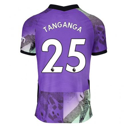 Lapset Jalkapallo Japhet Tanganga #25 Violetti 3. Paita 2021/22 Lyhythihainen Paita T-paita