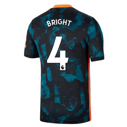 Lapset Jalkapallo Millie Bright #4 Tummansininen 3. Paita 2021/22 Lyhythihainen Paita T-paita