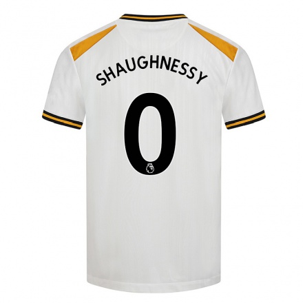 Lapset Jalkapallo Joe O'Shaughnessy #0 Valkoinen Keltainen 3. Paita 2021/22 Lyhythihainen Paita T-paita