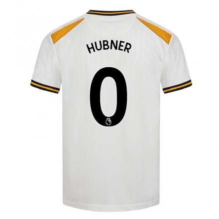Lapset Jalkapallo Justin Hubner #0 Valkoinen Keltainen 3. Paita 2021/22 Lyhythihainen Paita T-paita