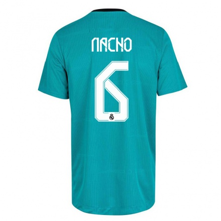 Lapset Jalkapallo Nacho Fernandez #6 Vaaleanvihreä 3. Paita 2021/22 Lyhythihainen Paita T-paita